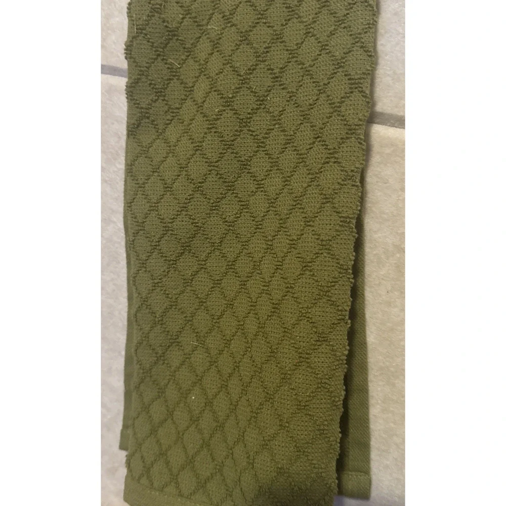 Farmhouse Green Floral Kitchen Towel Boa 34